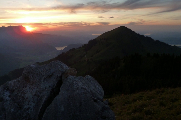 Sonnenuntergang auf der Musenalp