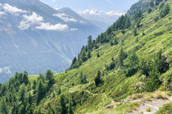 Point de vue au-dessus du Mattertal