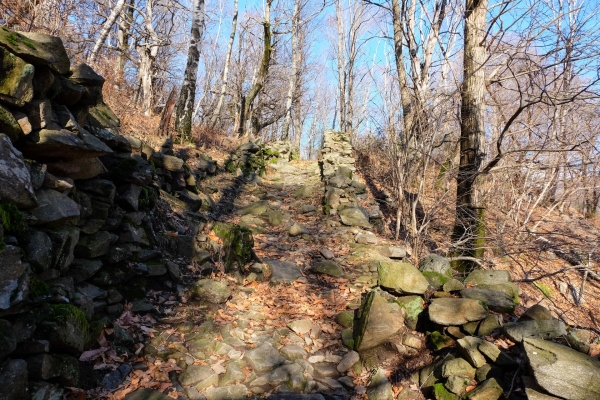 Über die Strada Romana am Monte Ceneri