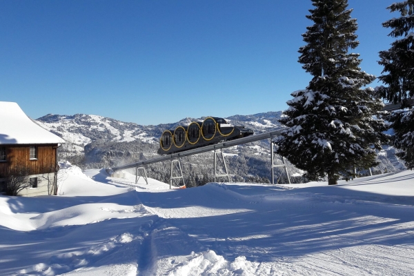 Auf dem Waldhüttli Schneeschuh-Trail über den Stoos SZ
