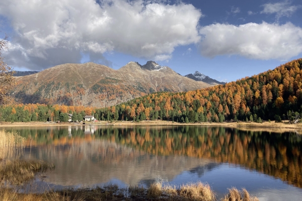 Seenwanderung mit leuchtenden Lärchen