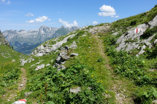 Paysage karstique jusqu’au Chäserrugg