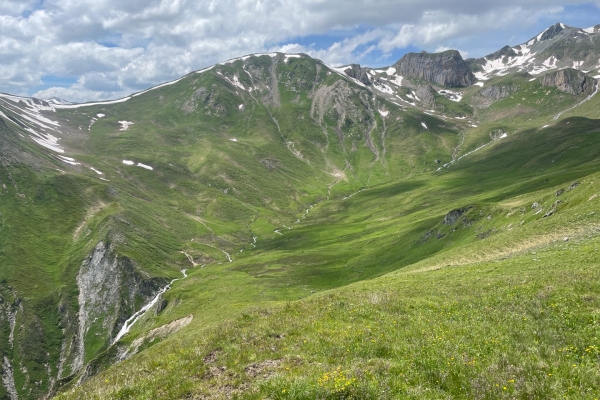 Unterwegs zum wilden Schnittlauch in Samnaun