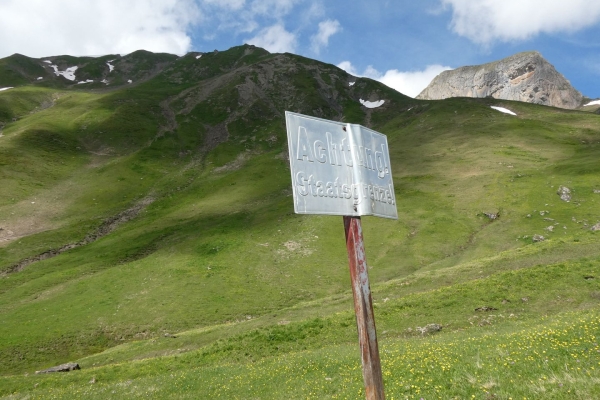 Unterwegs zum wilden Schnittlauch in Samnaun