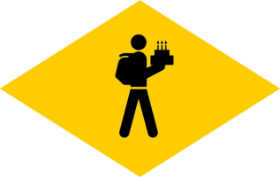 Losange «Happy Birthday»