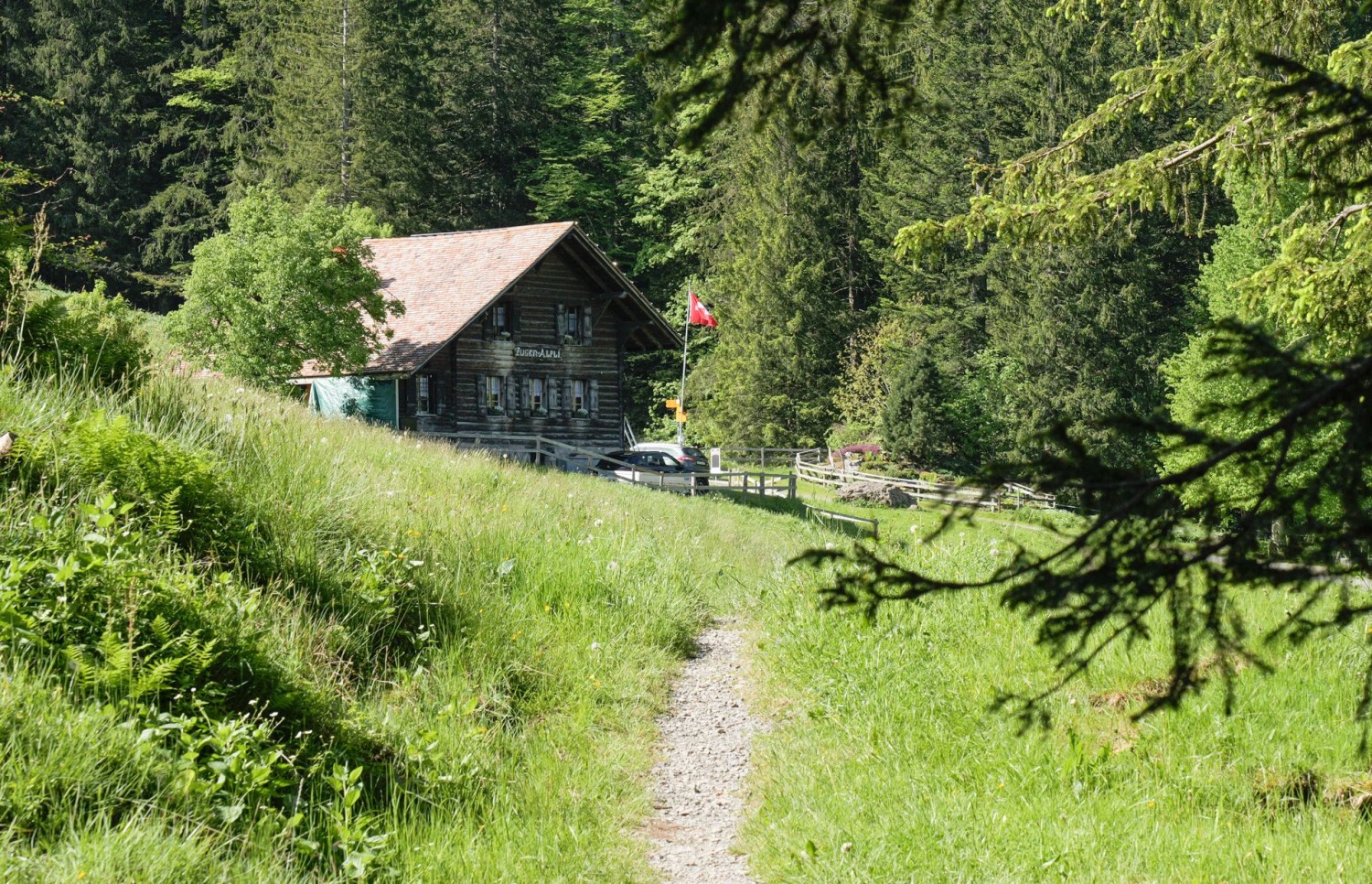 Die Alpwirtschaft Zuger Alpli.