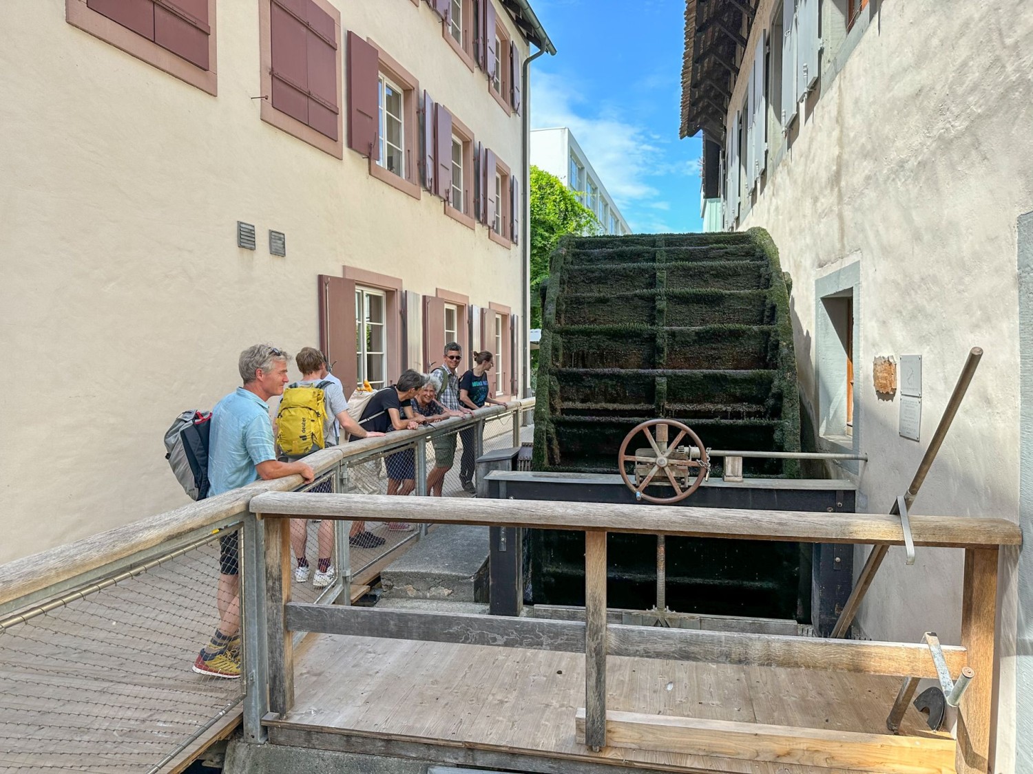 Ruota idraulica del mulino presso il Museo della carta a St. Alban.