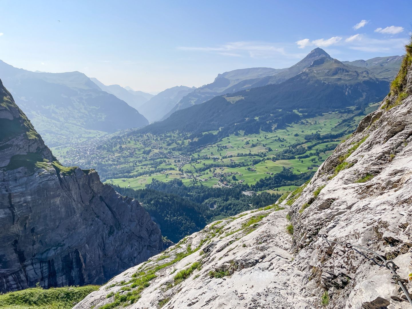 Blick Richtung Tal und Grindelwald.