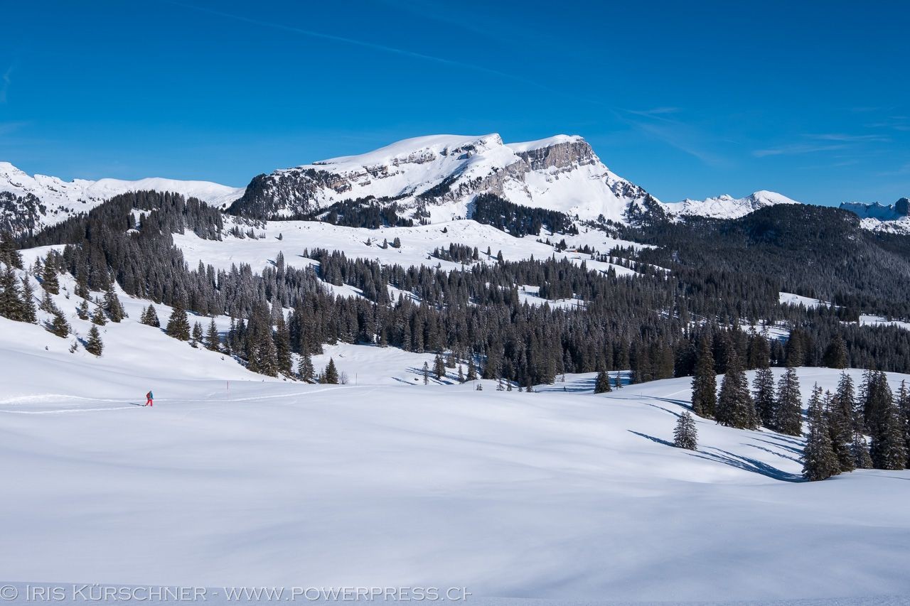Face au Hohgant, lors de la descente vers la source de l’Emme