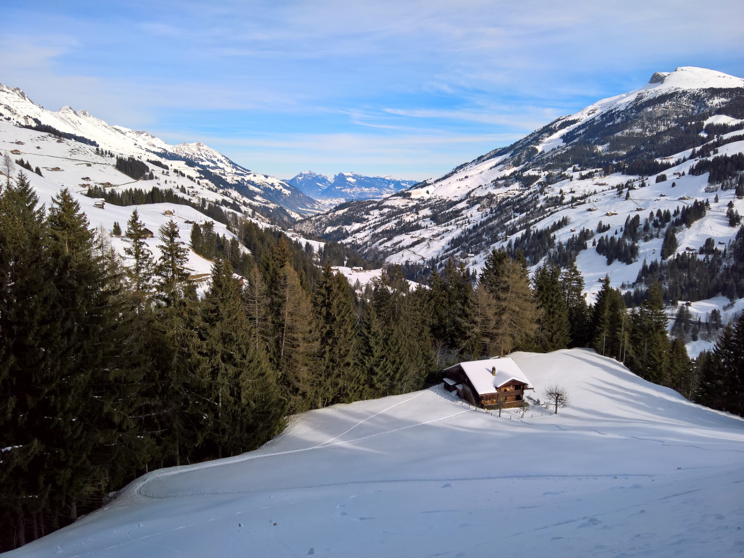 Depuis la Bütschegga, la vue porte jusqu’au Niederhorn. Photos: Andreas Staeger