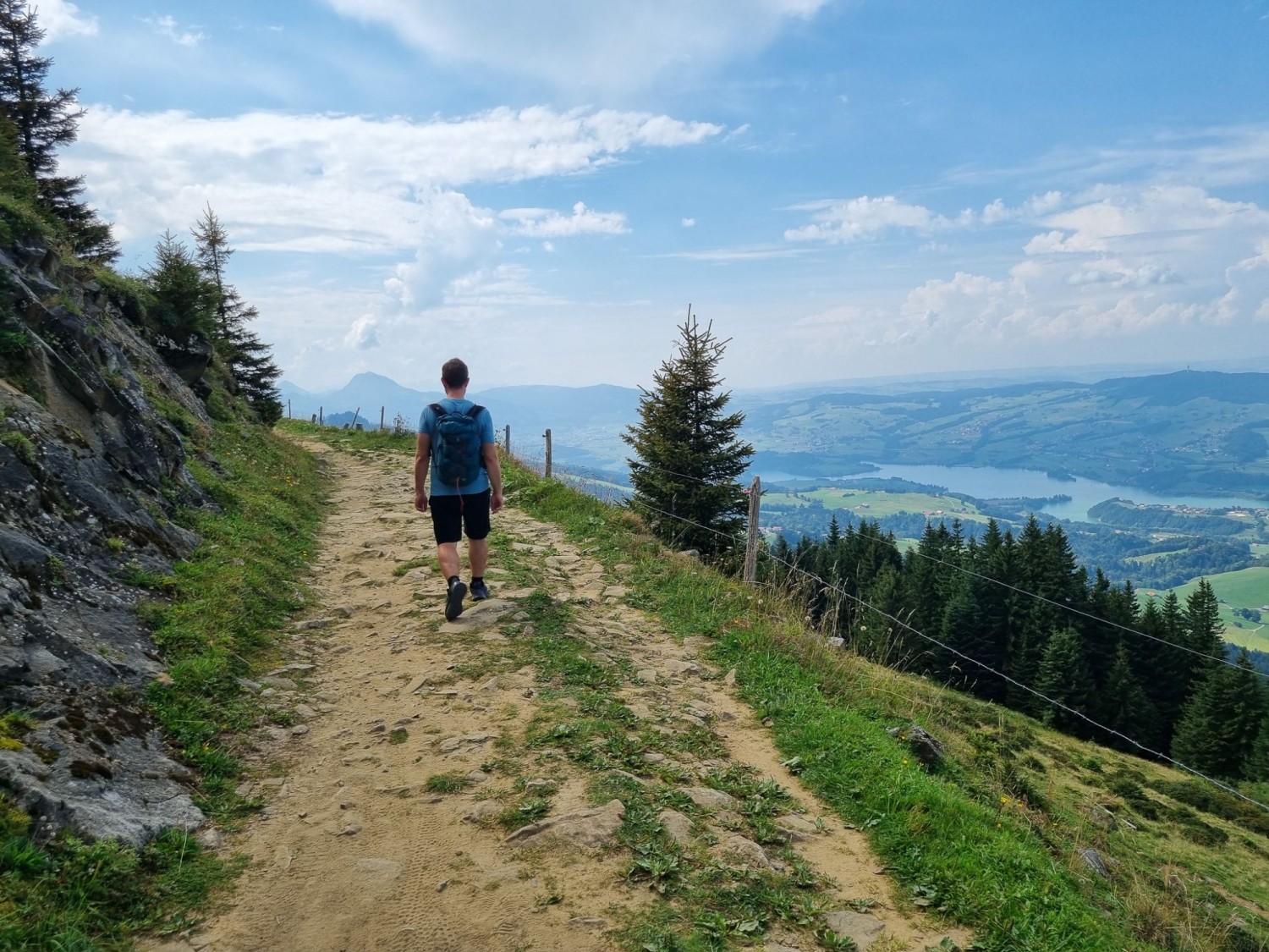 Aussicht auf sieben Seen in der Nähe der Buvette du Gros Cousimbert.