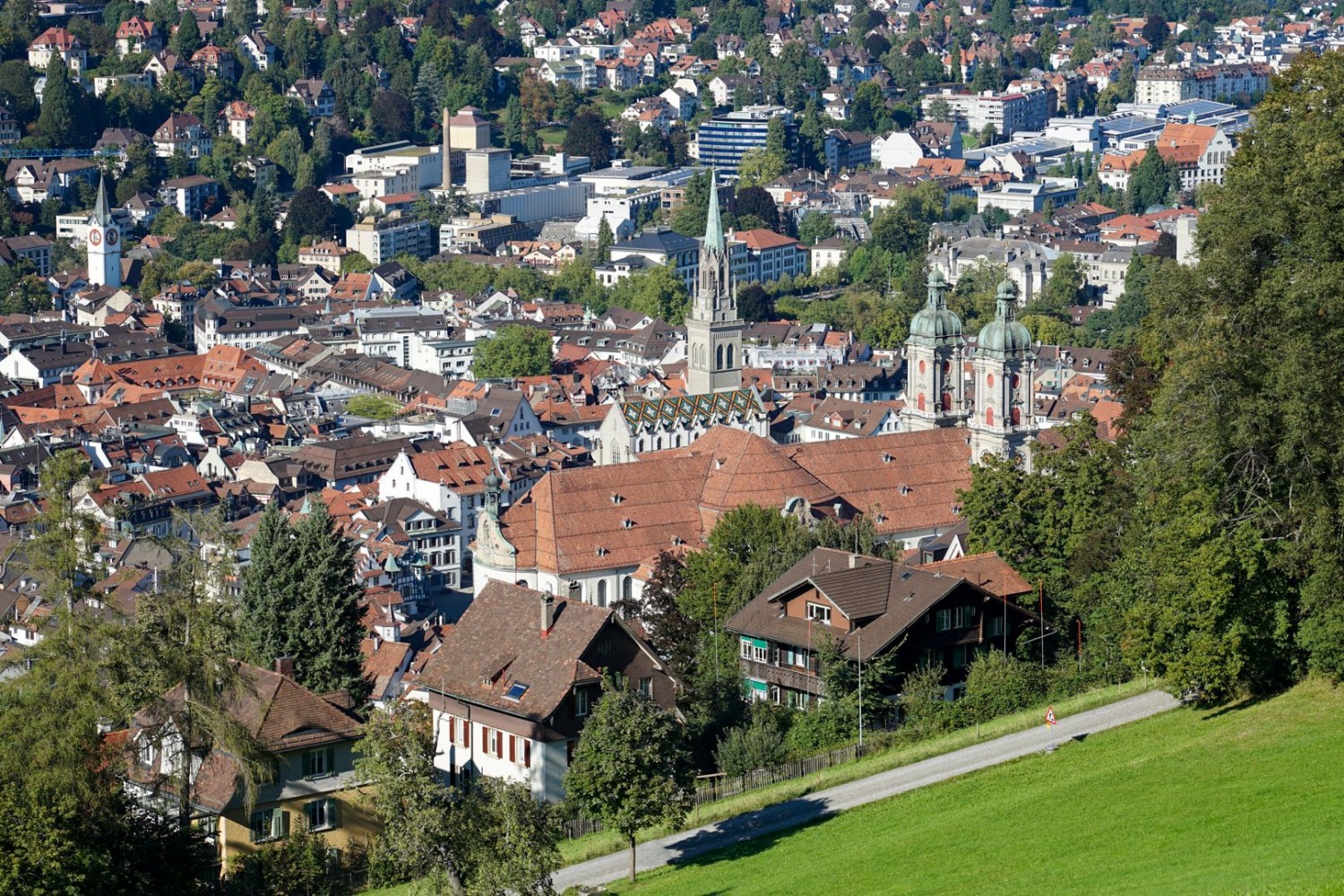 La randonnée se termine à Saint-Gall.