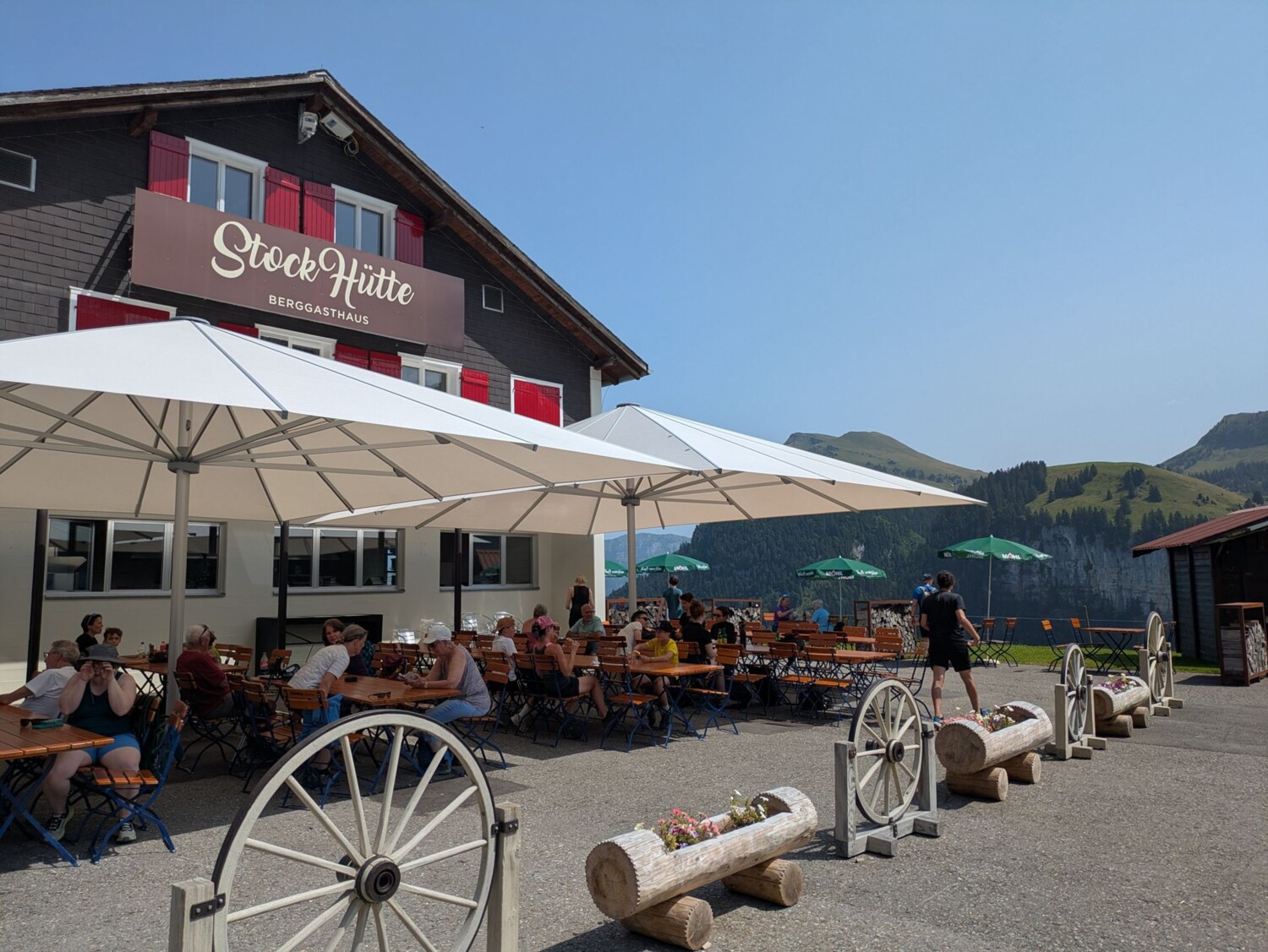 Eine weitere Einkehrmöglichkeit: die Stockhütte.